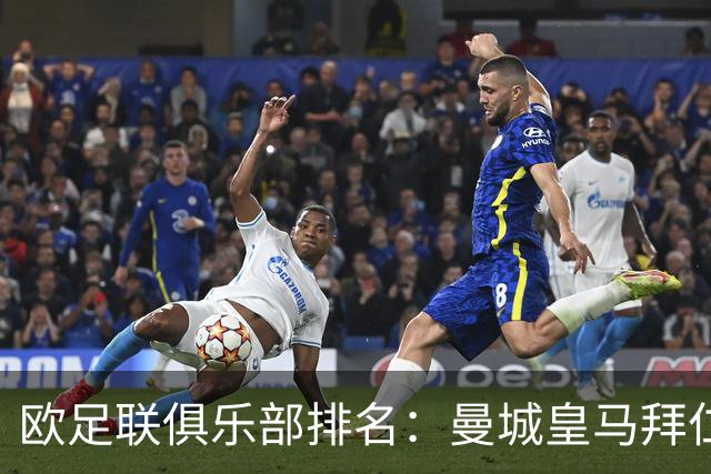 欧足联俱乐部排名：曼城皇马拜仁前3