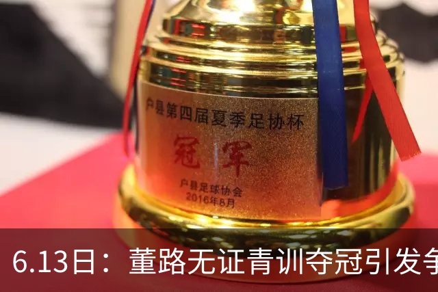 6.13日：董路无证青训夺冠引发争议：中国足球容不下一条鲶鱼？